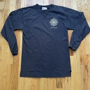 Men's Vintage 90's Dragon Class Keelboat Michigan Sailing Long Sleeve Shirt Sz S